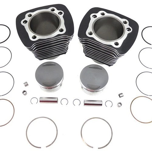 1270cc Cylinder and Piston Conversion Kit Black for Harley-Davidson