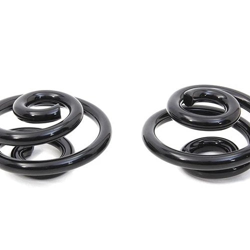 Black 1 inch Seat Spring Set for Harley-Davidson
