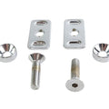Chrome Swingarm End Plate Adjuster Hardware Kit for Harley-Davidson