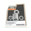 Front Axle Spacer Kit Smooth Style Chrome for Harley-Davidson