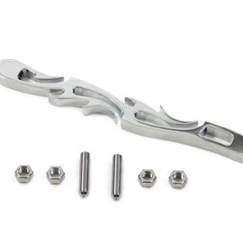 Chrome Shifter Rod Flame Style for Harley-Davidson