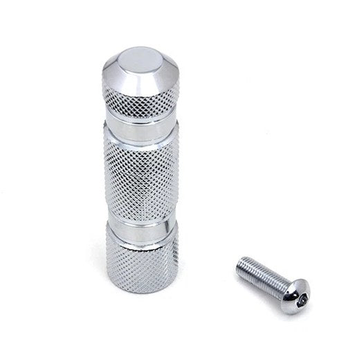 Chrome Knurled Four Grooved Shifter Peg for Harley-Davidson
