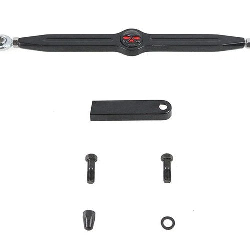 12 inch Skull Shift Rod Kit Black for Harley-Davidson