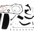 Wyatt Gatling Driver Footboard Kit with Black Brackets for Harley-Davidson