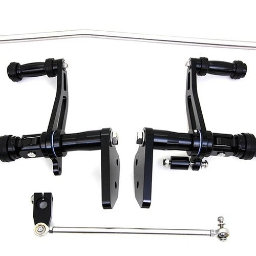Billet Forward Control Kit Black for Harley-Davidson