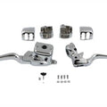 Smooth Contour Handlebar Control Kit Chrome for Harley-Davidson
