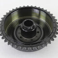 Rear Brake Drum Black with Sprocket for Harley-Davidson