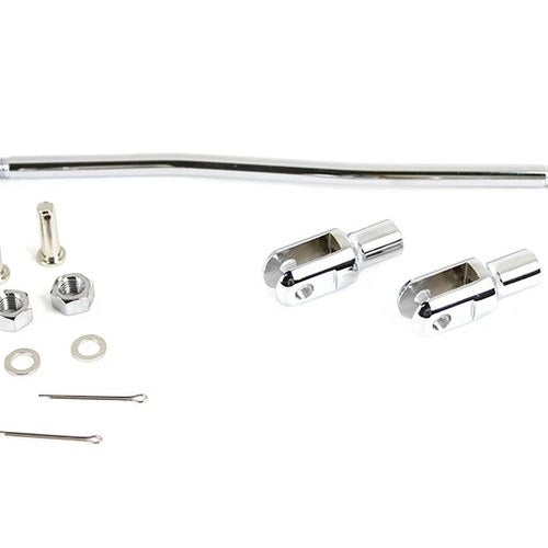 Front Mechanical Brake Rod Kit Chrome for Harley-Davidson
