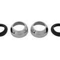 Chrome 39mm Fork Boot Cover Dust Shield Kit for Harley-Davidson