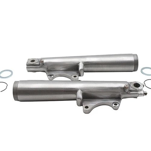 Polished 41mm Fork Slider Set for Harley-Davidson