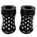 Black Fork Slider Cover Set Agostinni Style for Harley-Davidson