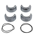 49mm Fork Boot Cover Set Chrome for Harley-Davidson