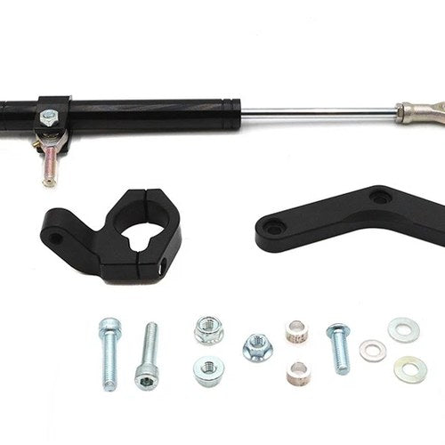 Black Fork Steering Damper Kit for Harley-Davidson