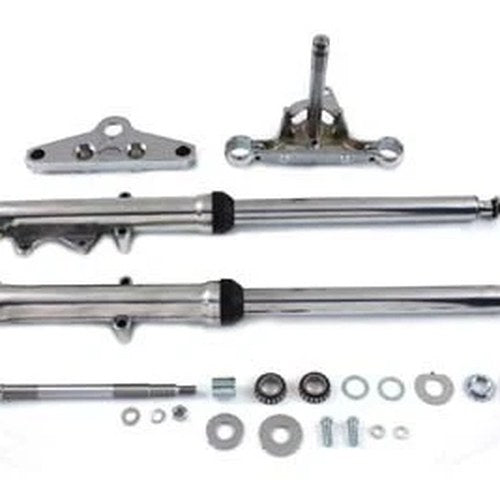 Fork Assembly with Polished Sliders for Harley-Davidson