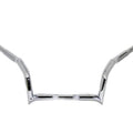 10 inch Z-Bar Handlebar without Indents Chrome for Harley-Davidson