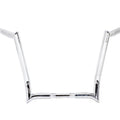 14 inch Z-Bar Handlebar without Indents Chrome for Harley-Davidson