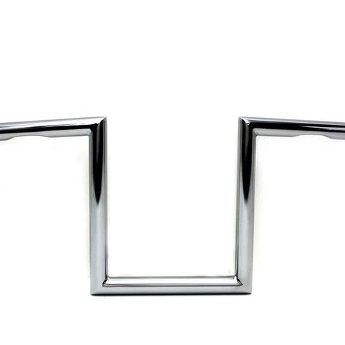 10 inch Z Handlebar with Indents Chrome for Harley-Davidson