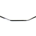 Flat 1 inch Drag Handlebar with Indents Chrome for Harley-Davidson