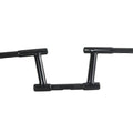 6 inch Z-Bar Racing Handlebar with Indents Black for Harley-Davidson