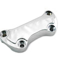 Chrome Smooth Handlebar Clamp Cover for Harley-Davidson