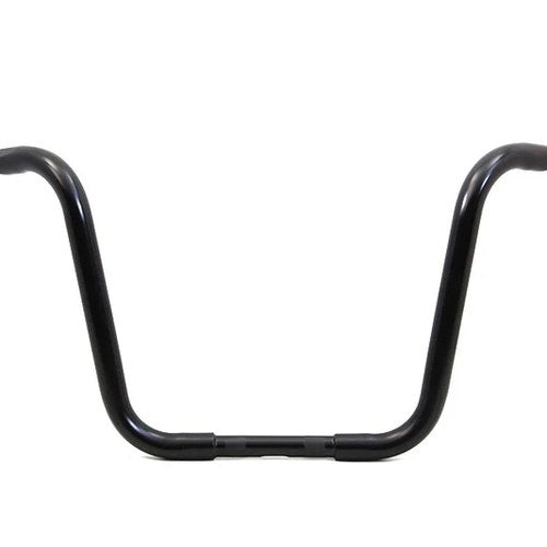14 inch Buffalo Ape Hanger Handlebar with Indents Black for Harley-Davidson
