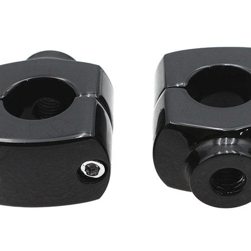 1-1/2 inch Short Riser Set Black for Harley-Davidson