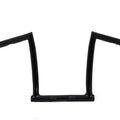 11 inch Black ChiZeled Z-Bar Handlebar with Indents for Harley-Davidson