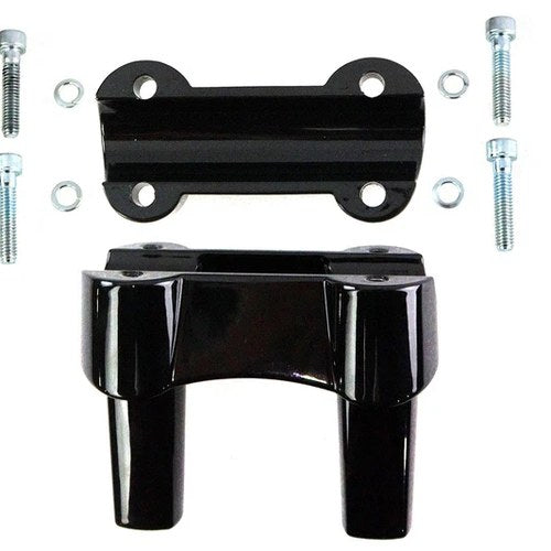 4.1 inch Fat Riser Kit Black for Harley-Davidson