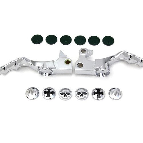 Chrome Skeleton Hand Lever Set for Harley-Davidson