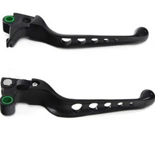 Black Drilled Hand Lever Set for Harley-Davidson