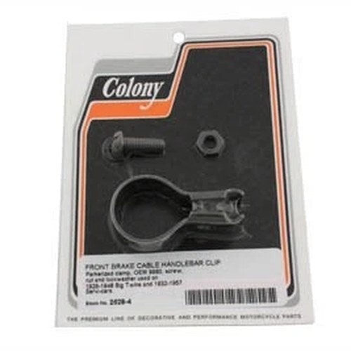 Front Brake Cable Handlebar Clip Parkerized for Harley-Davidson