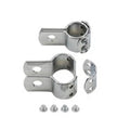 Chrome 1-1/8 inch Footpeg Mount Clamp Set for Harley-Davidson