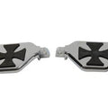 Chrome Mini Peg-Board Set with Maltese Design for Harley-Davidson