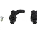 360� Adjustable Passenger Footpeg Mount Kit Black for Harley-Davidson