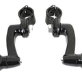 Highway Bar Footpeg Mount Set Black for Harley-Davidson