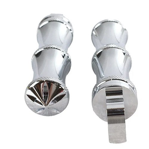 Chrome Druid Style Footpeg Set for Harley-Davidson