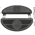 World's Fair Style Half Moon Footboard Set Black for Harley-Davidson
