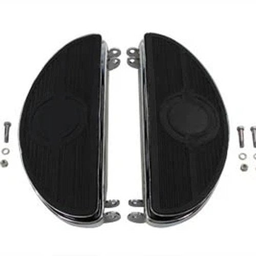 Driver Vintage Footboard Set with Bullseye Pattern for Harley-Davidson