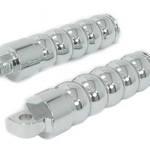 Chrome Hourglass Style Footpeg Set for Harley-Davidson