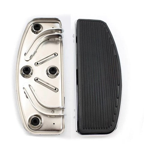 Driver Footboard Set Chrome 'D' Shape for Harley-Davidson