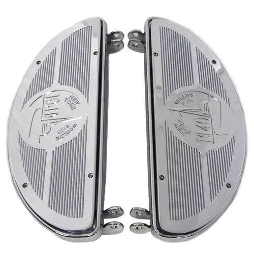 Half Moon Footboard Kit Chrome for Harley-Davidson