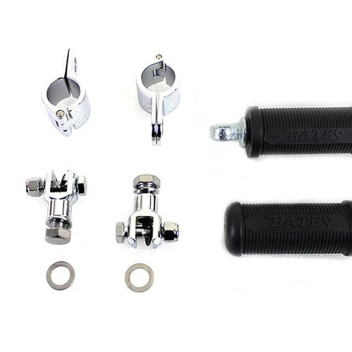 Bates Clamp on Footpeg Set for Harley-Davidson