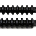 Black Grooved Footpeg Set for Harley-Davidson