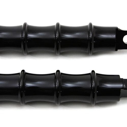 Black Tribal Style Footpeg Set for Harley-Davidson