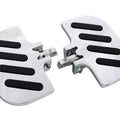Chrome Slot Inverted Passenger Footboard Set for Harley-Davidson