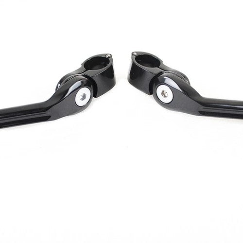 Adjustable Footpeg Mount Kit Black for Harley-Davidson