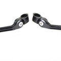 Adjustable Footpeg Mount Kit Black for Harley-Davidson