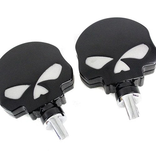 Skull Highway Footpeg Set Black for Harley-Davidson