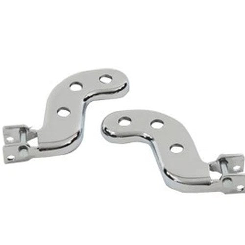 Chrome Buddy Seat Footpeg Bracket Set for Harley-Davidson