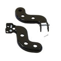 Black Buddy Seat Footpeg Bracket Set for Harley-Davidson